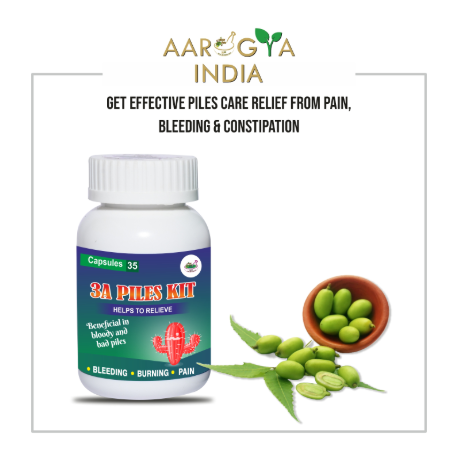 Get relief from piles burning itching bleeding in 5-6 days (1month Course )+ Ointment Free